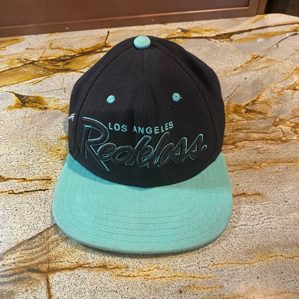 Black Green LA  Reckless Hat Ball Cap Active Wear